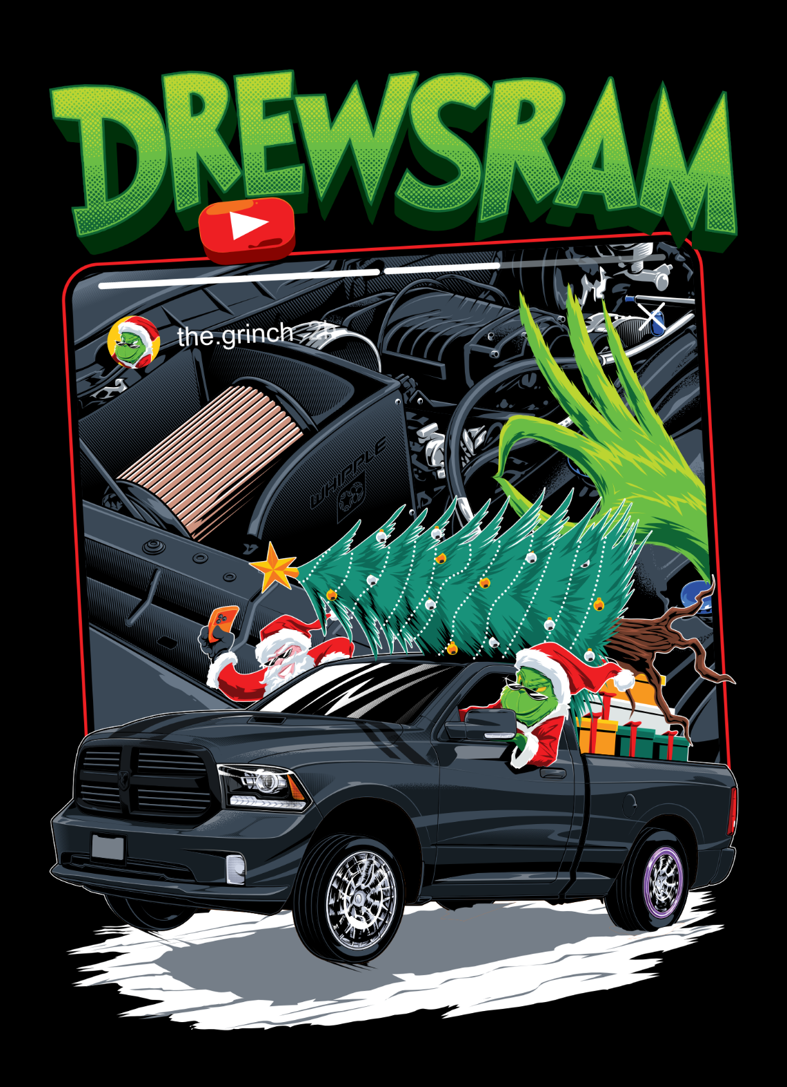 Boosted Christmas sticker