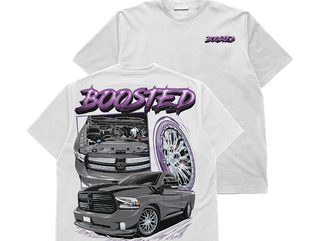 Boosted Ram white tee